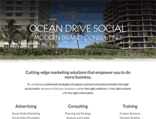 Tablet Screenshot of oceandrivesocial.com